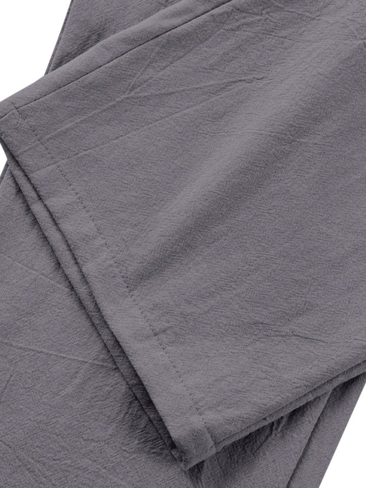 Men's Full Size Relaxed Fit Pleated Pants Plus Size