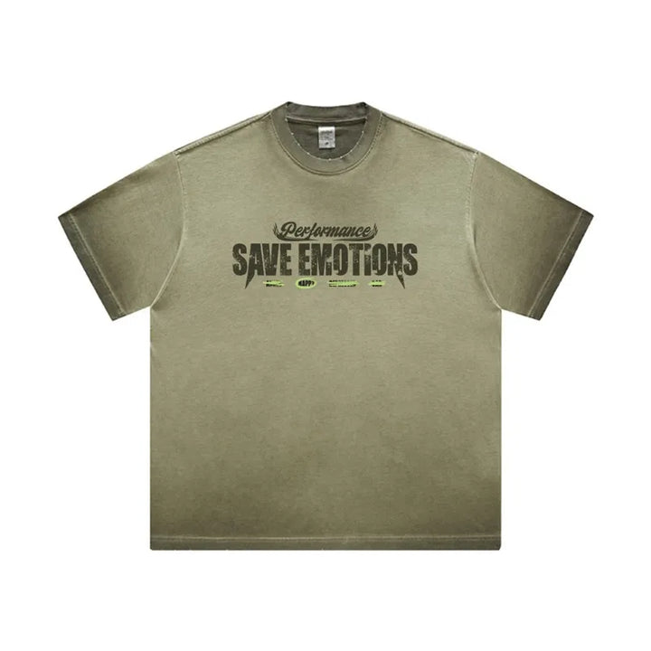 Men's Graphic Round Neck Short Sleeve T-Shirt