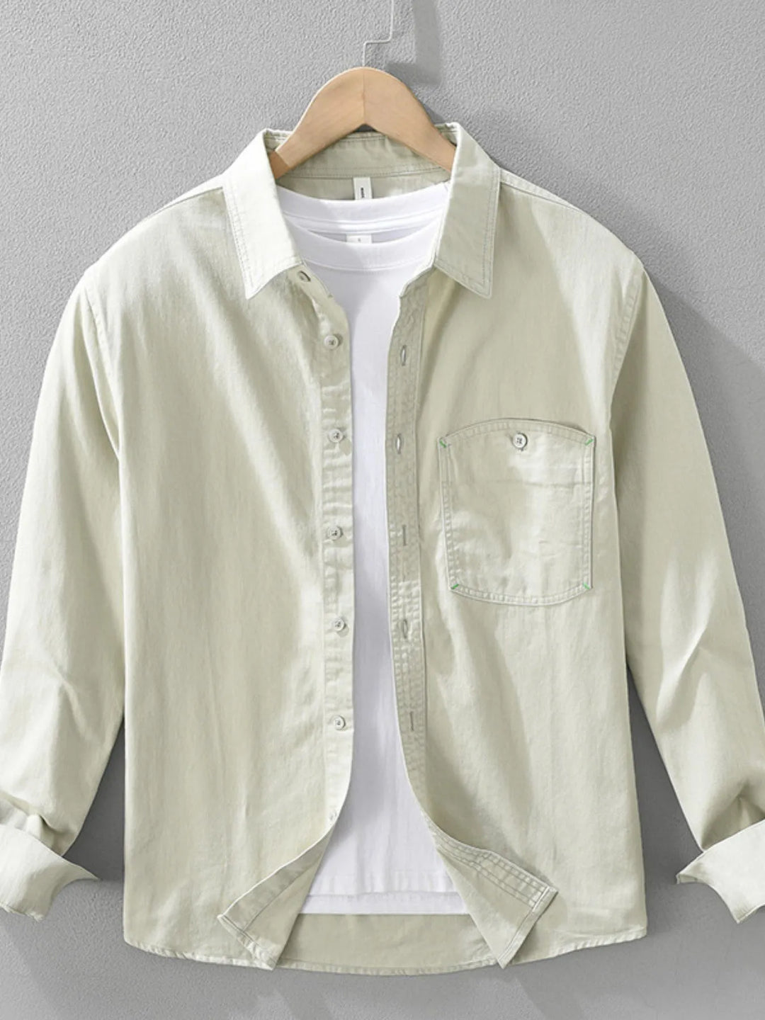 Men's Plus Size Button Up Long Sleeve Shirt