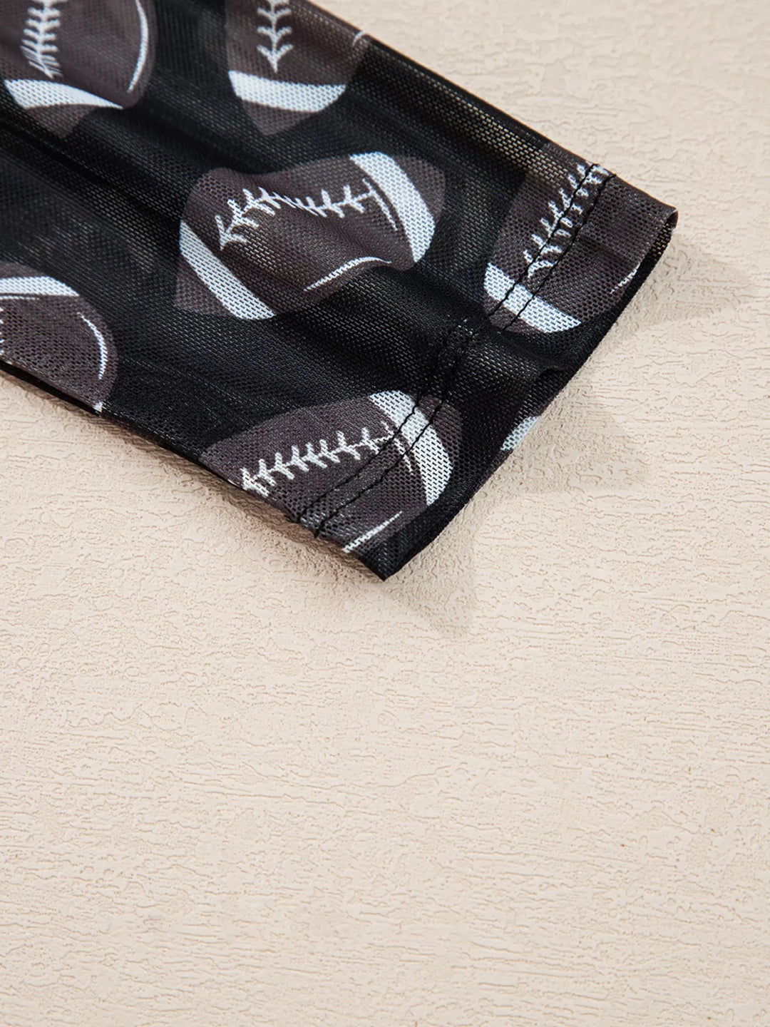 Game Day Mesh Sheer Long Sleeve Top