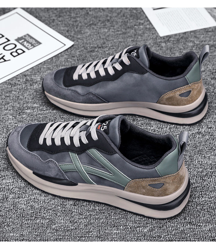 New Arrival Men's Shoes, Autumn & Winter Trendy Soft Sole Casual Cortez Shoes, Retro Versatile Thick Platform Dad Shoes For Men