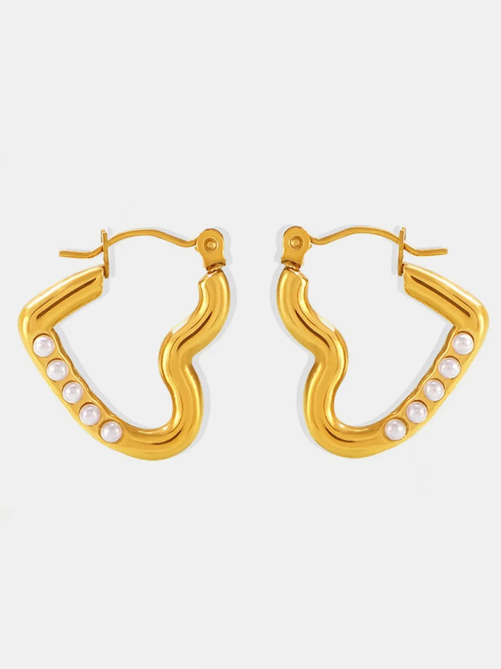 Stainless Steel Heart Earrings