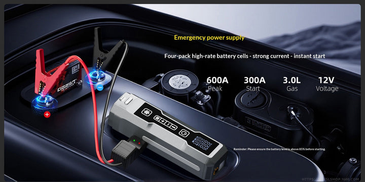 Multifunctional Cordless Car  Starter & Tire Inflator Vacuum Cleaner, High Power For Vehicles