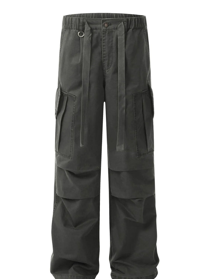 Men's Drawstring Loose Fit Cargo Pants