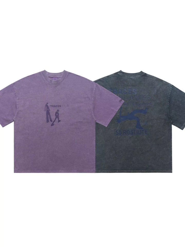 Men's Washed Graphic Short Sleeve T-Shirt