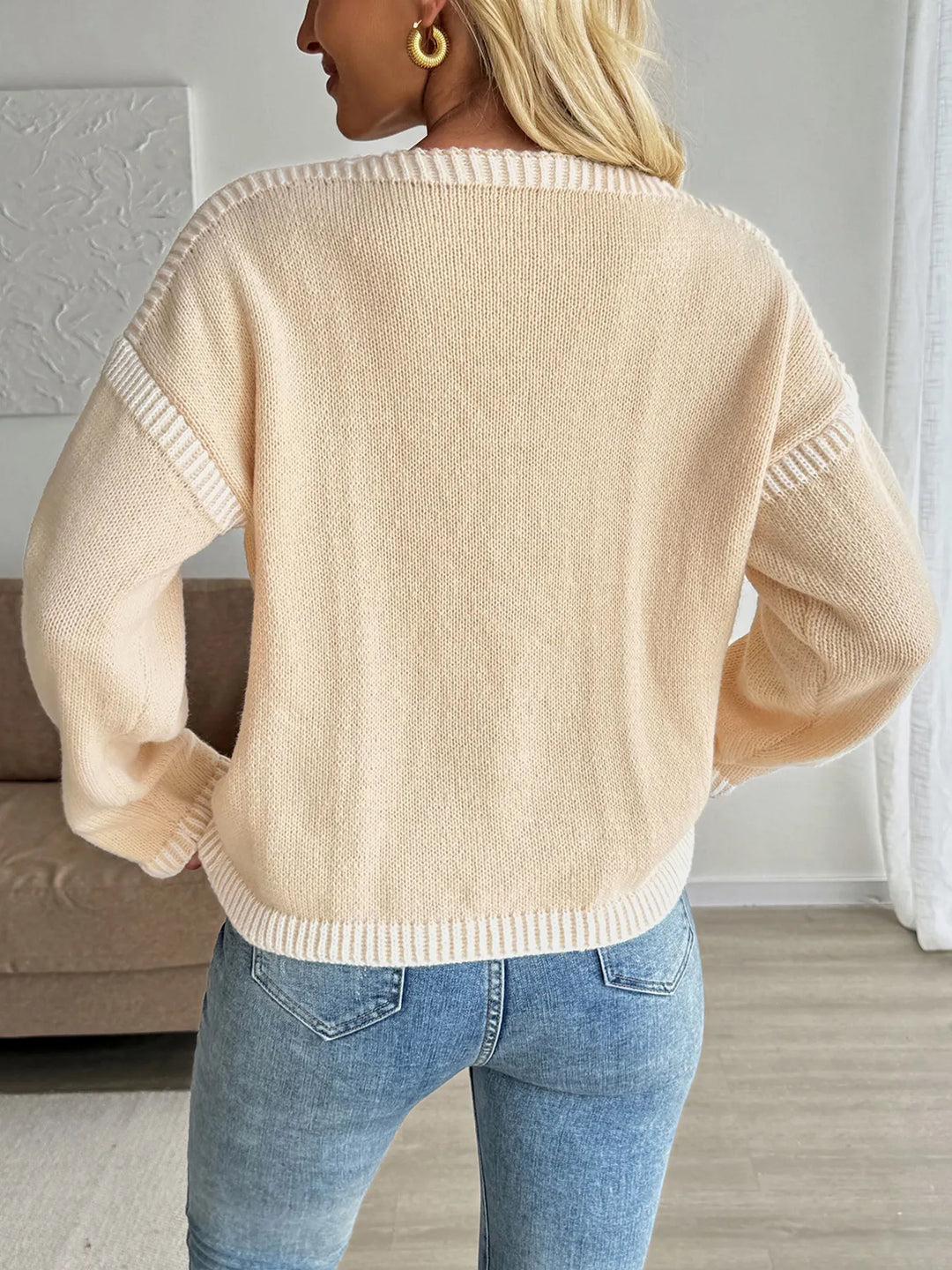 Tie-Front Long Sleeve Cardigan