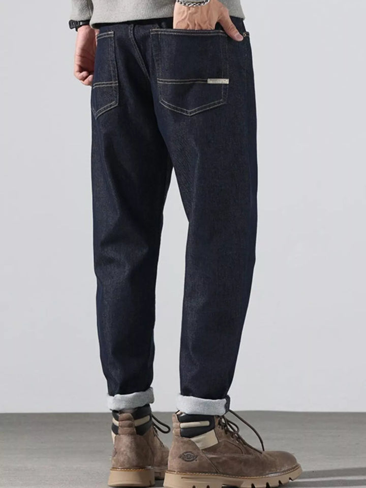 Men's Pocketed Loose Fit Jeans