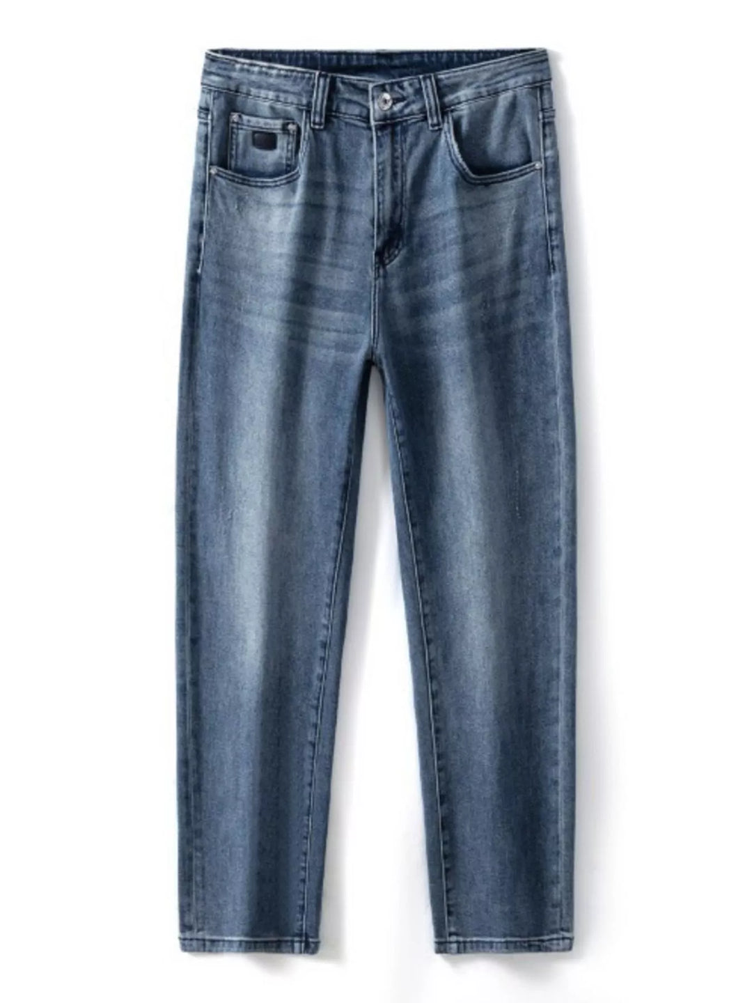 Men's Washed Wide Leg Jeans