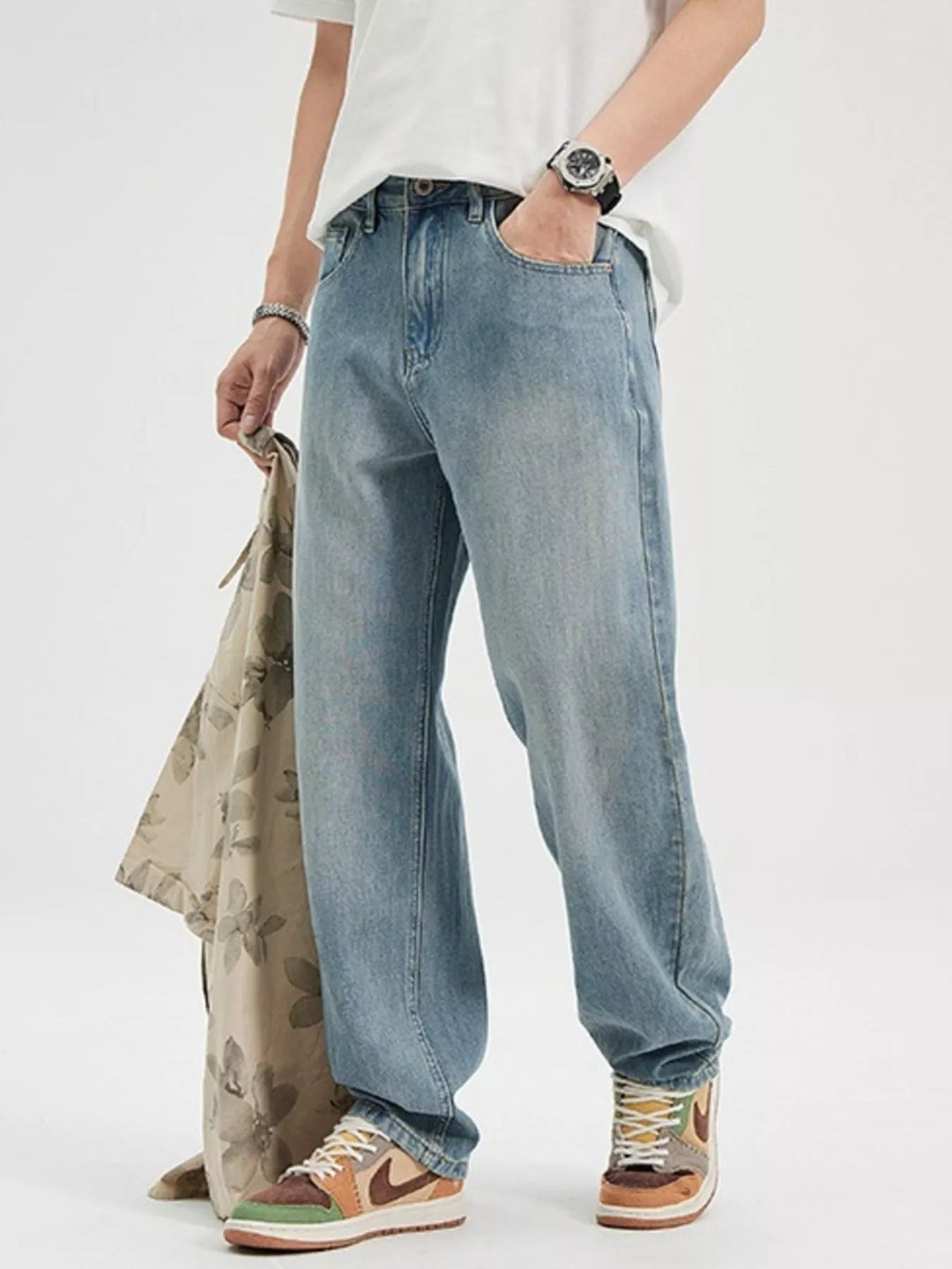 Men's Wash Relaxed Fit Jeans