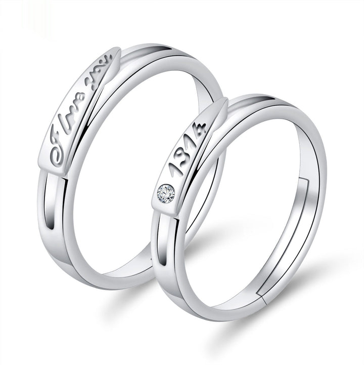 Moissanite Engagement Couple Couple Rings
