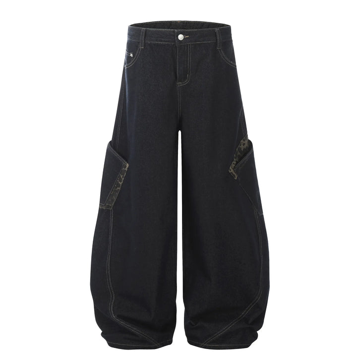 Men's Wide Leg Cargo Jeans