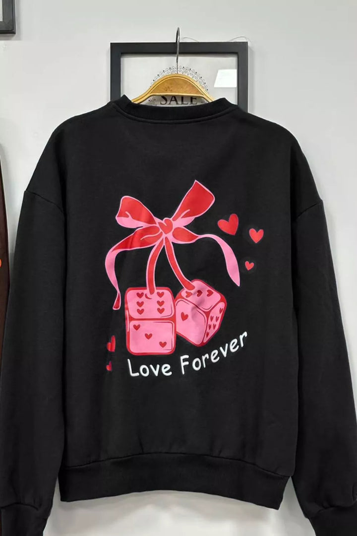 Round Neck Sweatshirt and Joggers Set
