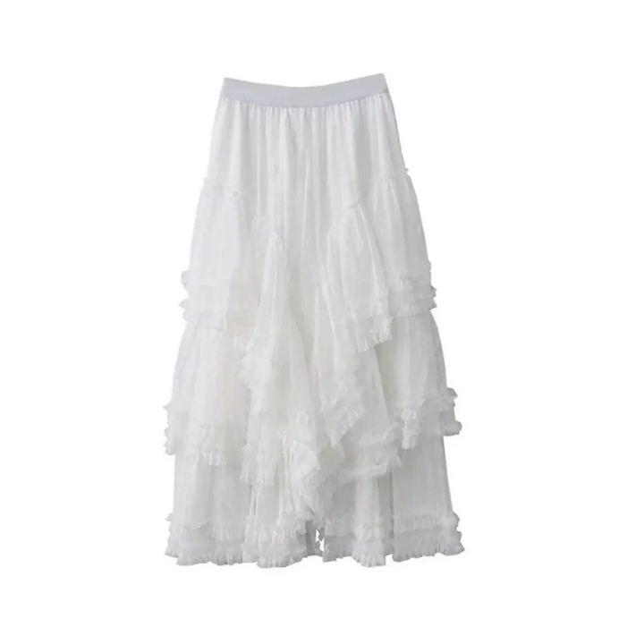 Lace Layered Long Skirt – Elegant Gothic Lolita Princess