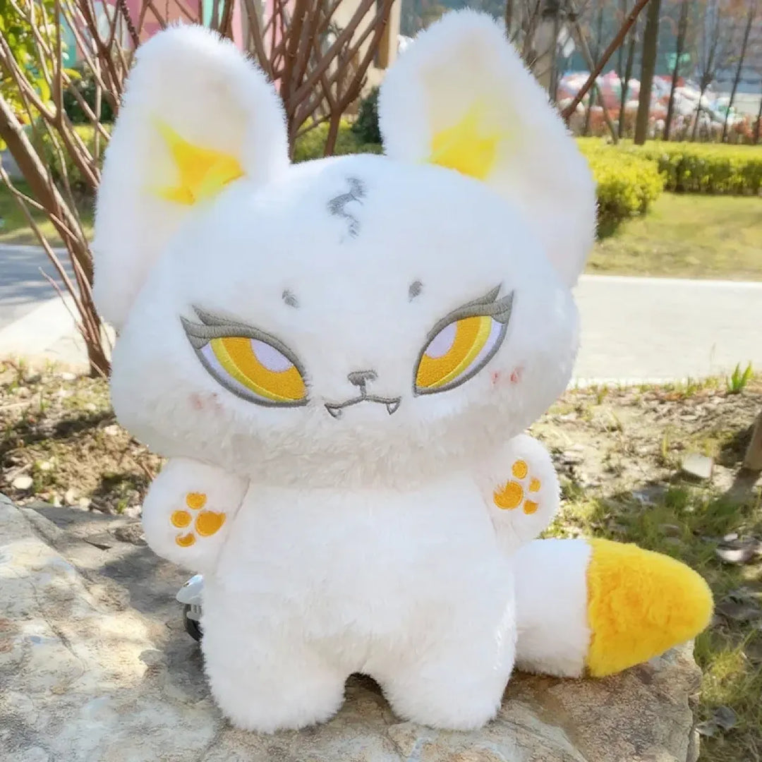 Kawaii Emotion Wolf Plush Toy - Cute Stuffed Wolf Doll