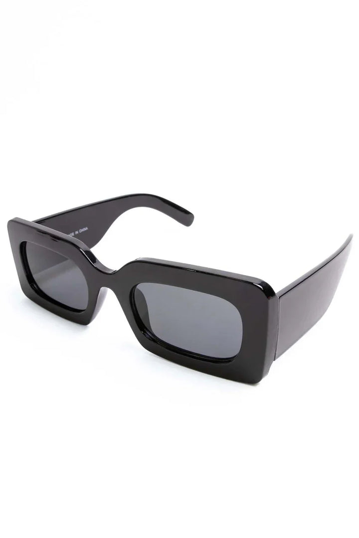 Thick Rectangle Rim Vintage Sunglasses