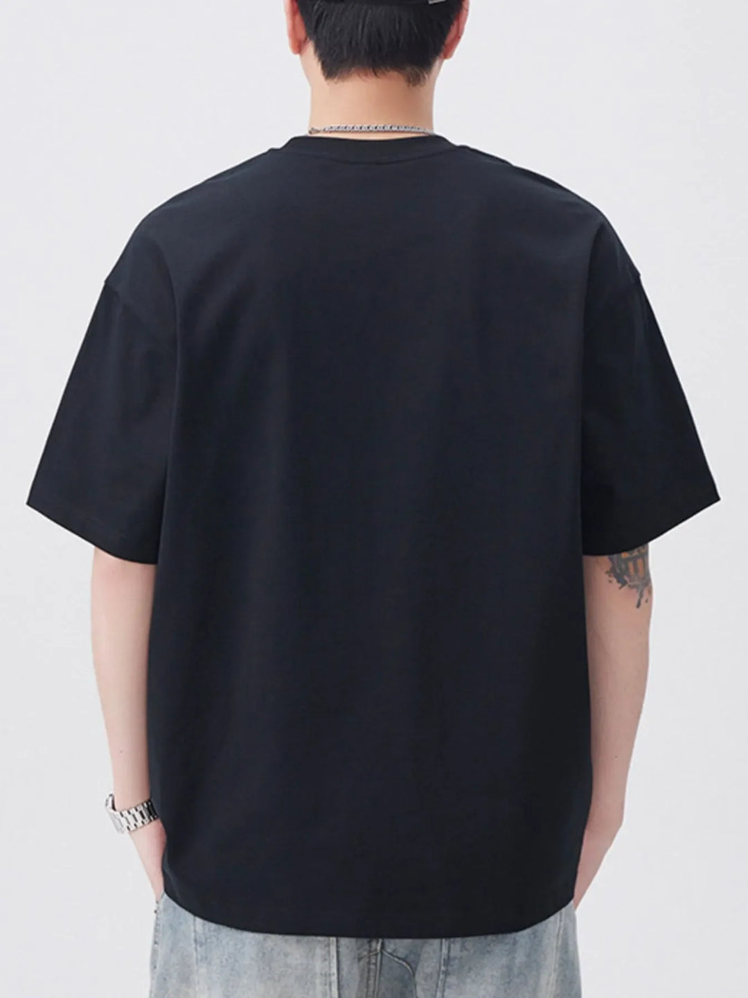 Men's Plus Size Round Neck Short Sleeve T-Shirt