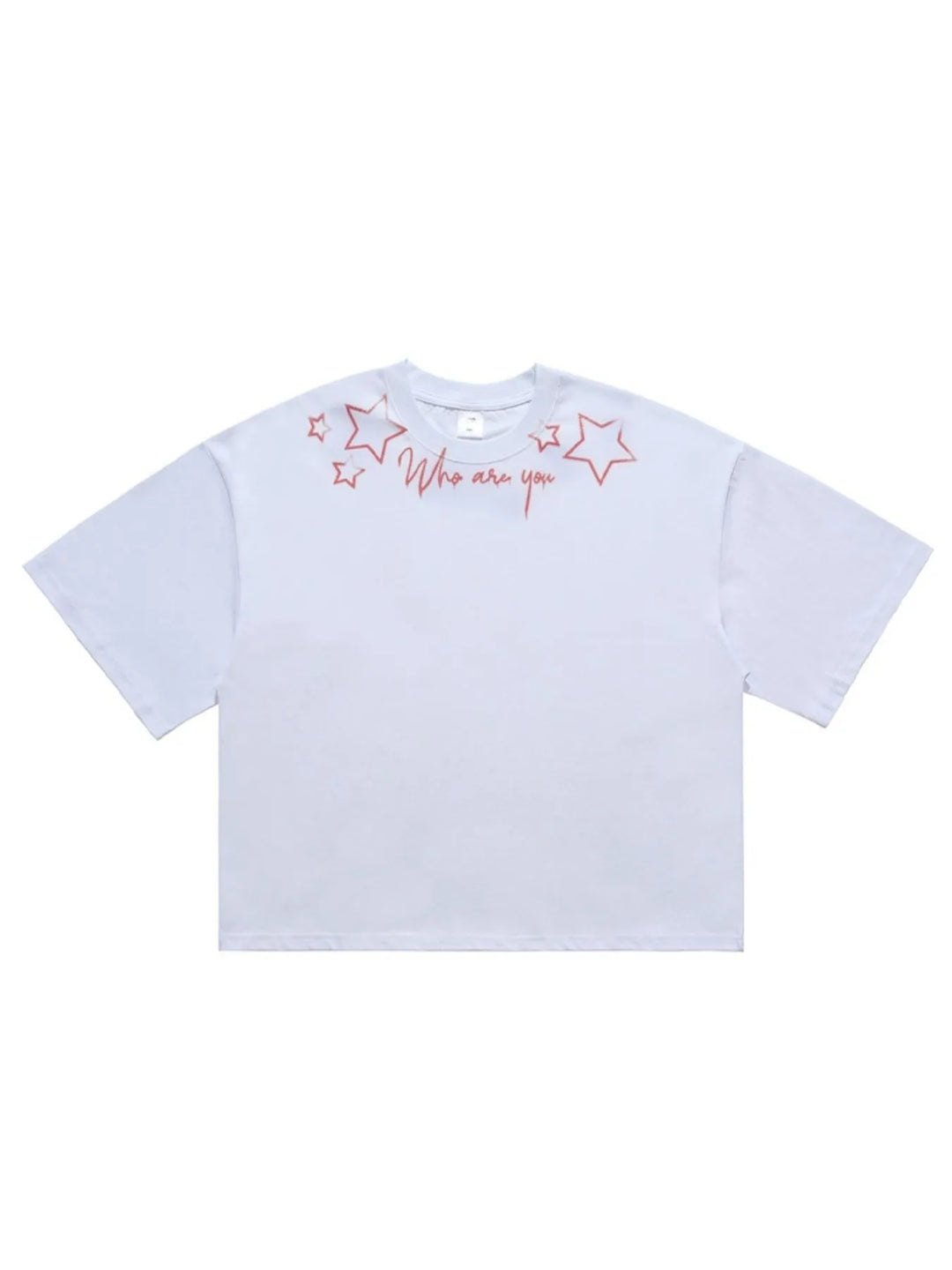 Men's Who Are You Star Graphic Round Neck T-Shirt