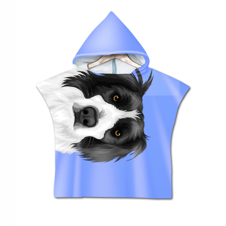 Embroidery 2-Day Delivery Embroidery Animal Digital Print Beach Towel Kids Children Hooded Bath Towel Microfiber
