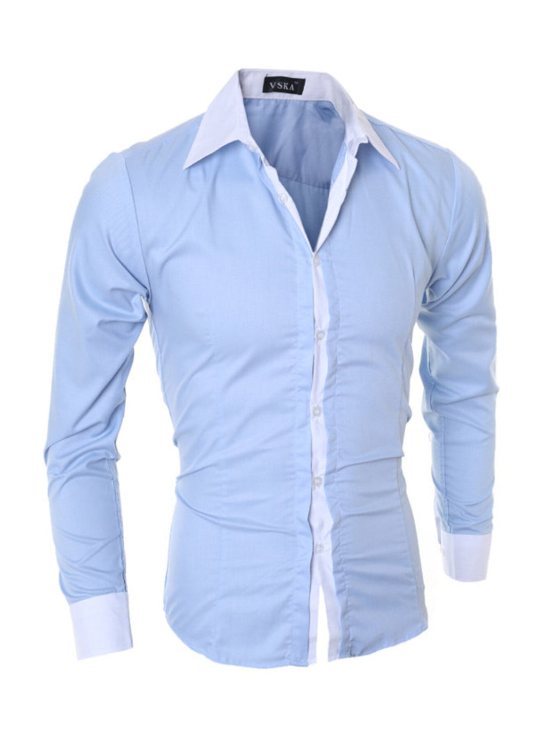 Men's Slim Fit Long Sleeve Shirt