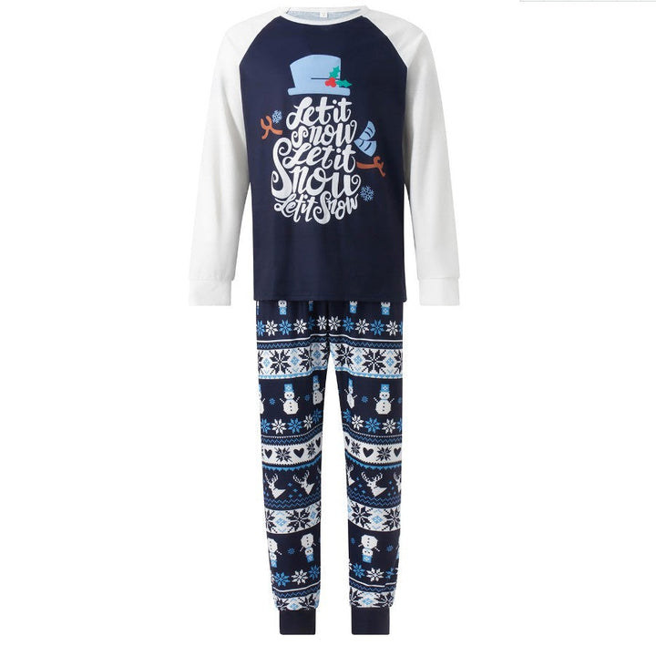 New Year Parent-child Outfits Autumn Wear For Family Of Three Or Four Long-sleeve Christmas Home Clothes