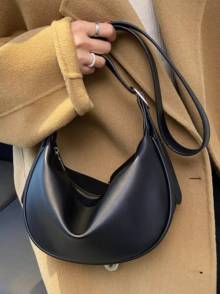 Adjustable Strap Crescent Crossbody Bag