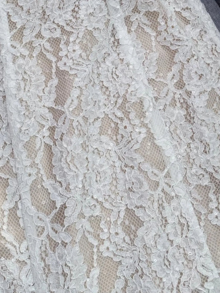 Lace Snap Down Top and Skirt Set