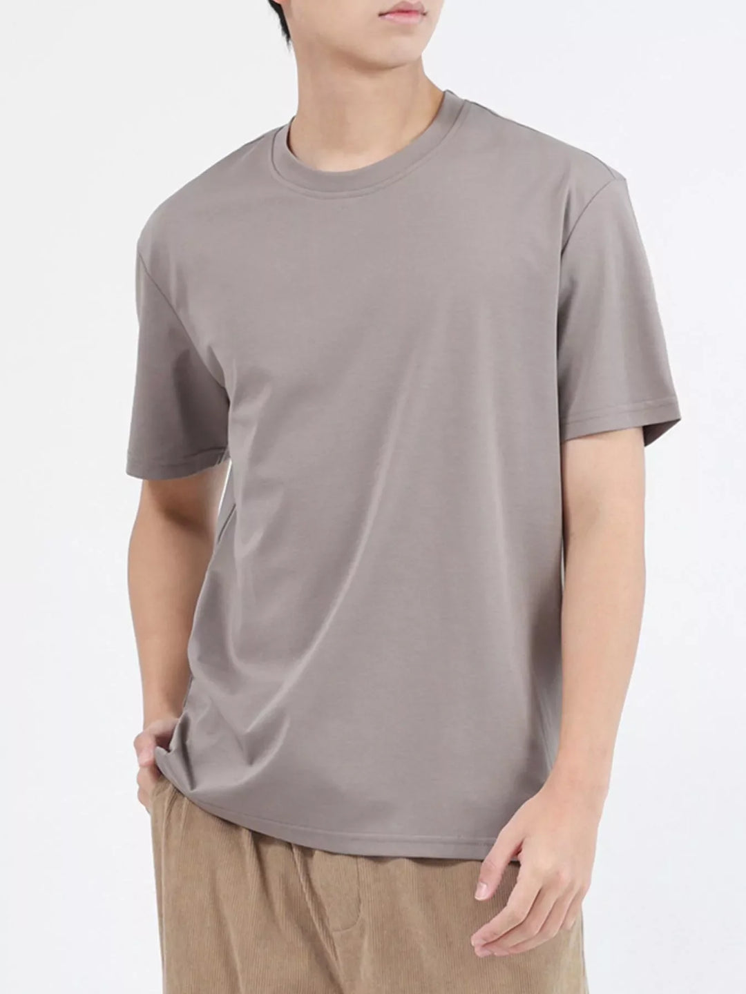 Men's Plus Size Classic Crew Neck T-Shirt