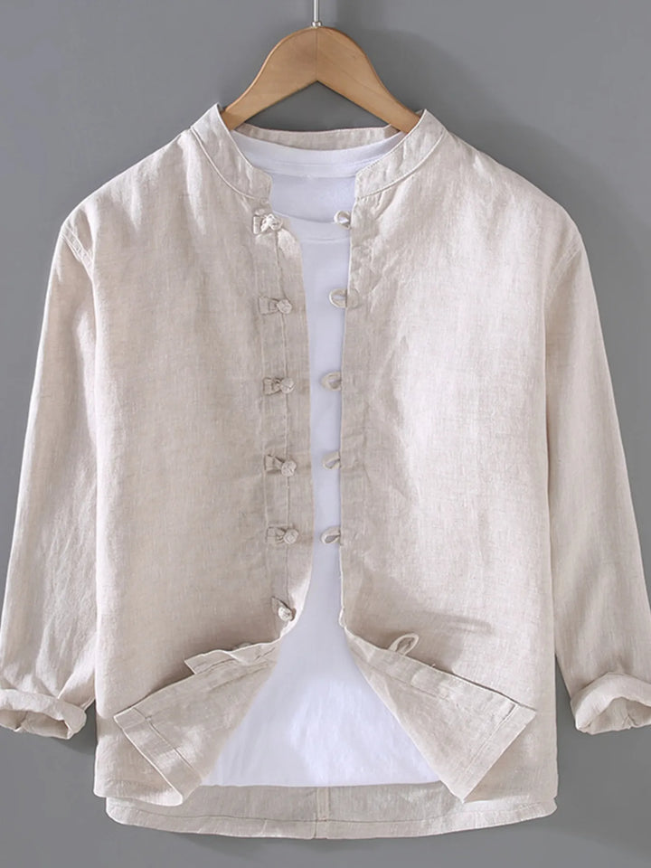 Men's Plus Size Button Up Long Sleeve Shirt