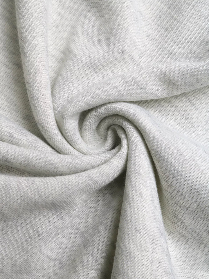 Contrast Trim Drawstring Hoodie with Kangaroo Pocket