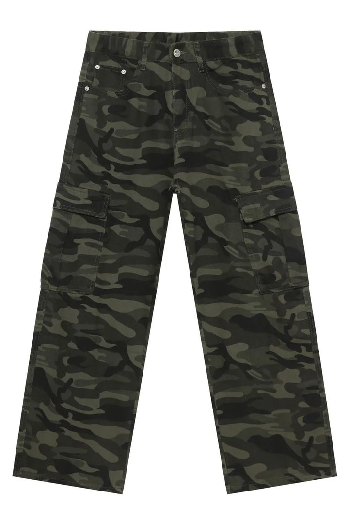 Men's Camouflage Jeans with Pockets