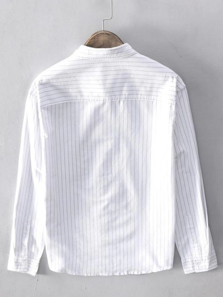 Men's Plus Size Button Up Long Sleeve Shirt