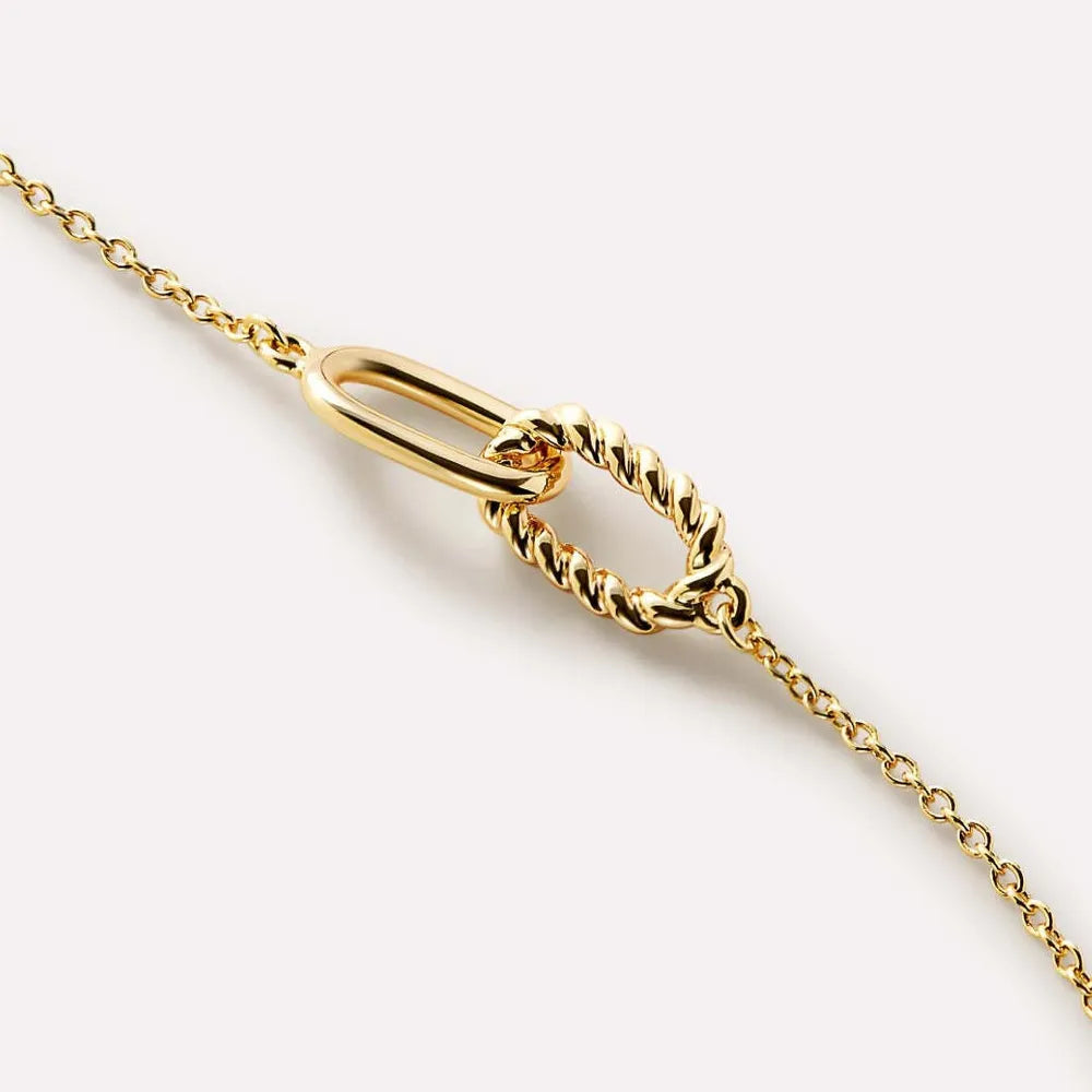 Interlocked Titanium Steel Necklace