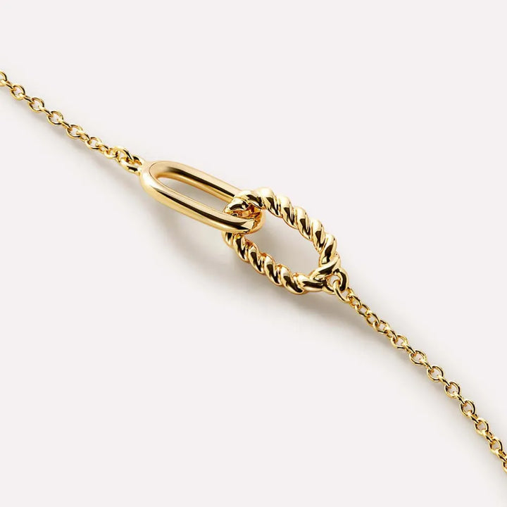 Interlocked Titanium Steel Necklace