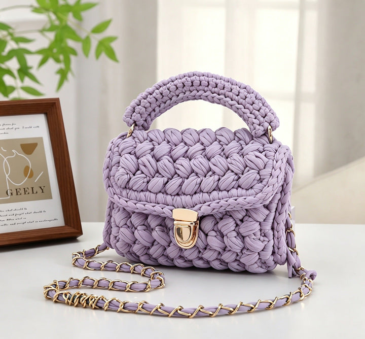 Handwoven Womens Tote Bag Minimalist Style