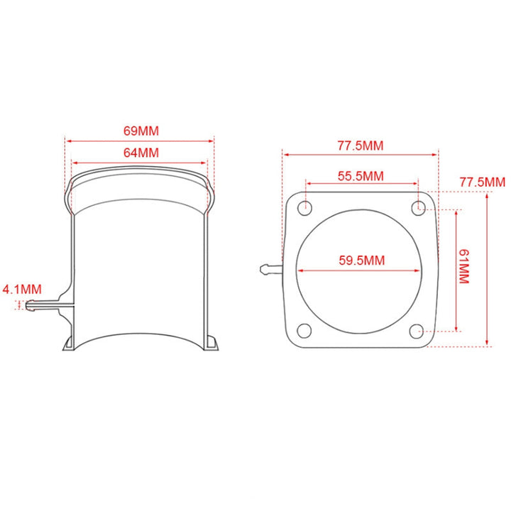 Car Modification EGR Exhaust Gas Recycling Valve Disassembly Pipe