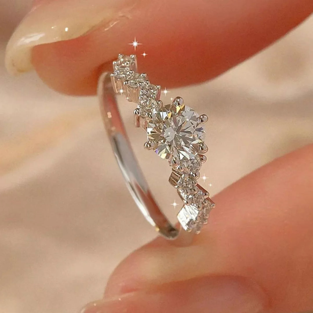 2 Carat 925 Sterling Silver Moissanite Ring