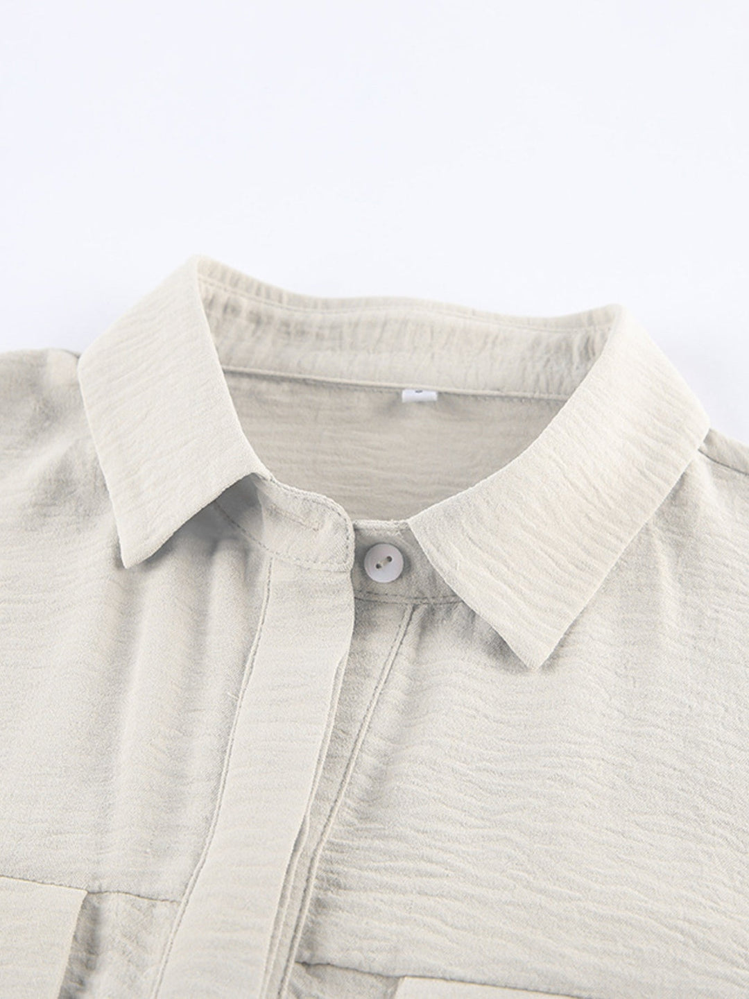 Chest Pocket Short Sleeve Wide Leg Jumpsuit