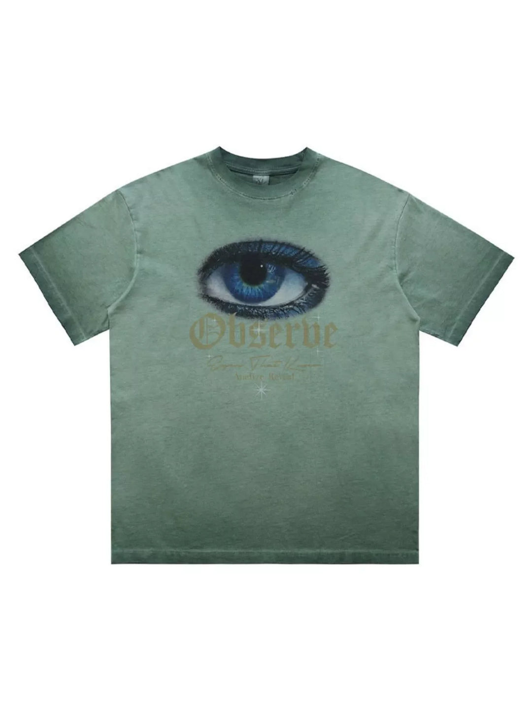 Men's Oversized Eye Graphic Short Sleeve T-Shirt