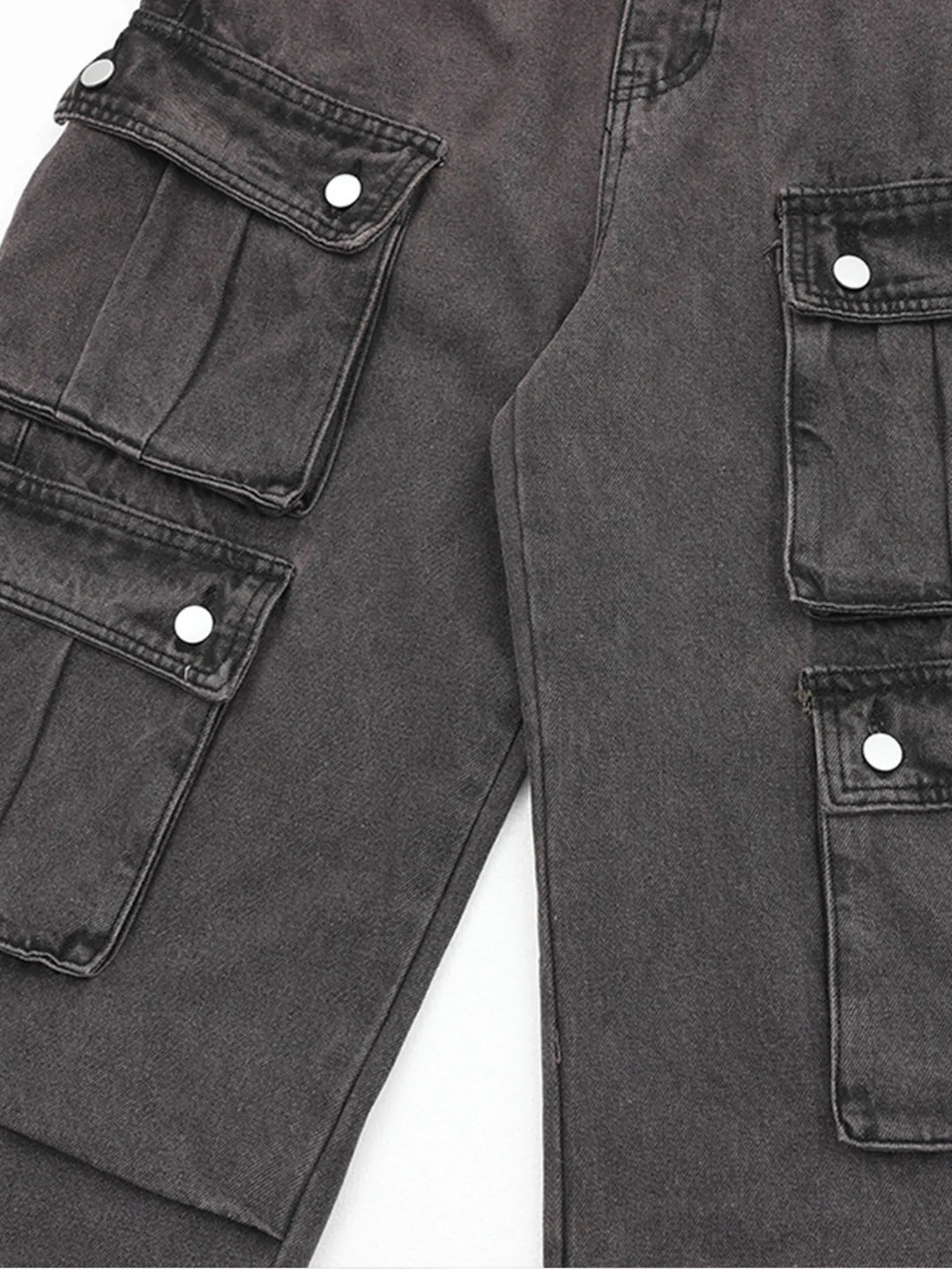 Men's Multi-Pocket Cargo Straight Jeans