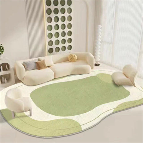 Bedside Rug Mat Home Use Cream Style Floor Mat