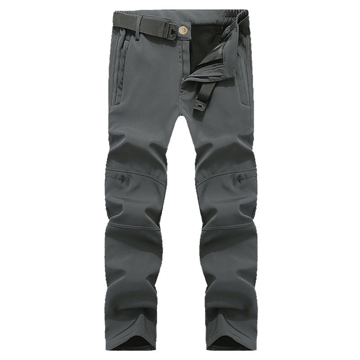 Mens Outdoor Softshell Insulated Trousers For Cold Weather