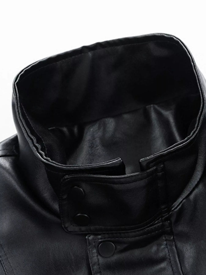 Men's Plus Size Urban Style Faux Leather Jacket