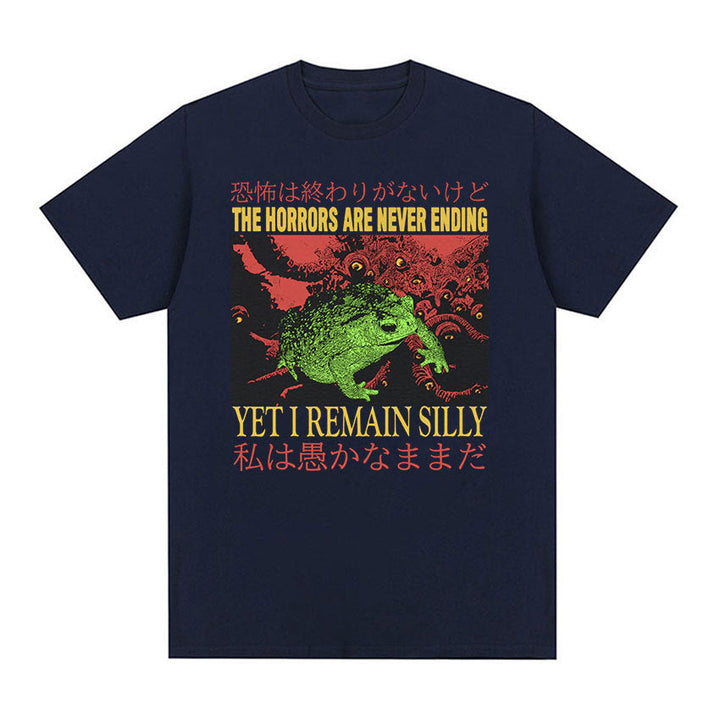 Men's Casual Loose Printed Short Sleeved Shirt