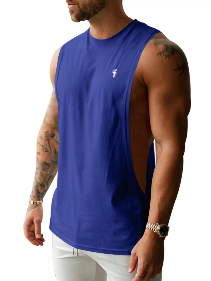 Men's Full Size Round Neck Tank Top Plus Size