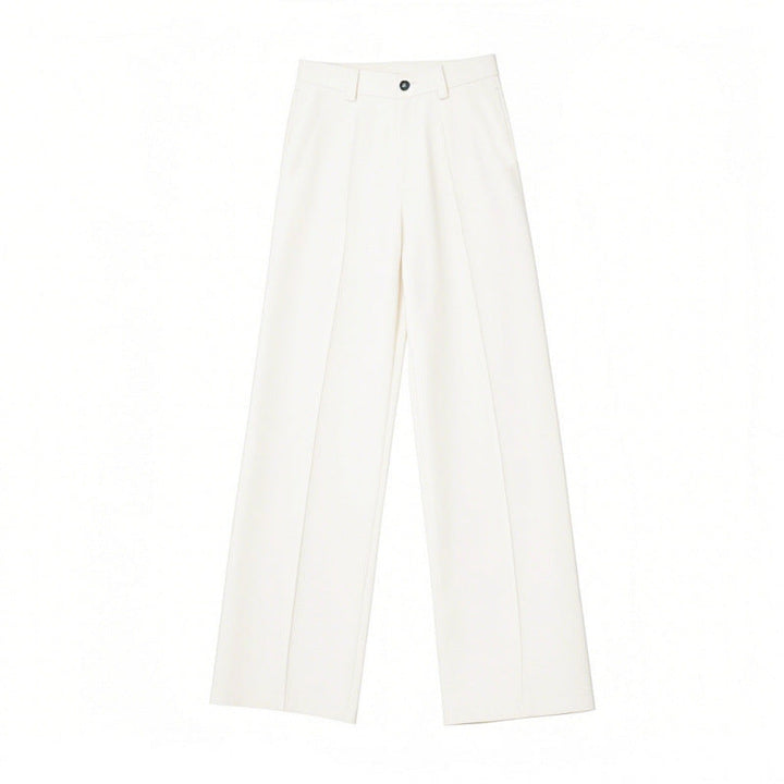 A-line Straight-leg Relaxed-fit Casual Work Trousers Mens Simple And Comfortable Long Pants