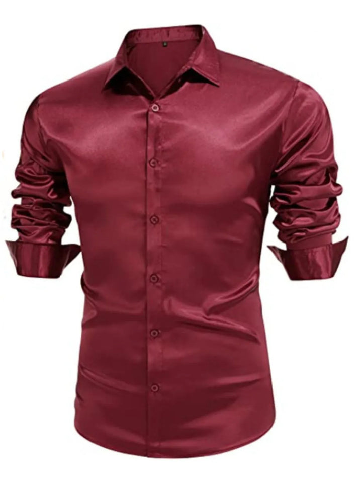 Men's Full Size Button Up Long Sleeve Shirt Plus Size