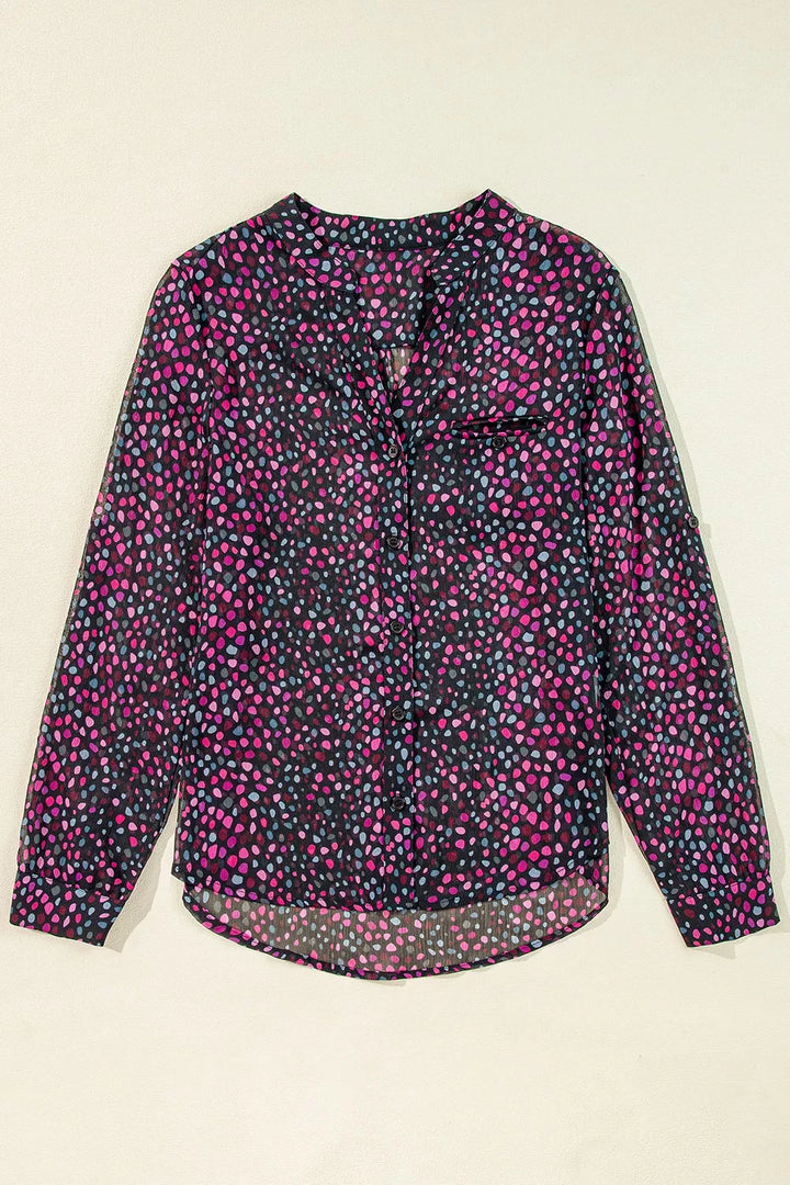 Polka Dot Button Up Shirt