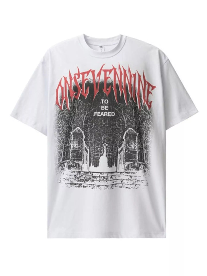 Men's Graphic Round Neck Short Sleeve T-Shirt