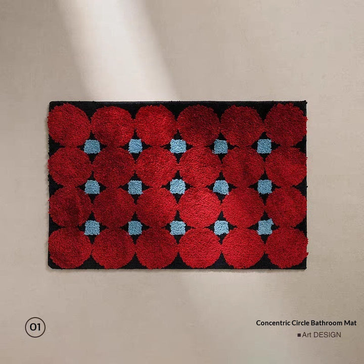 Water-absorbent Non-slip Geometric Lattice Floor Mat