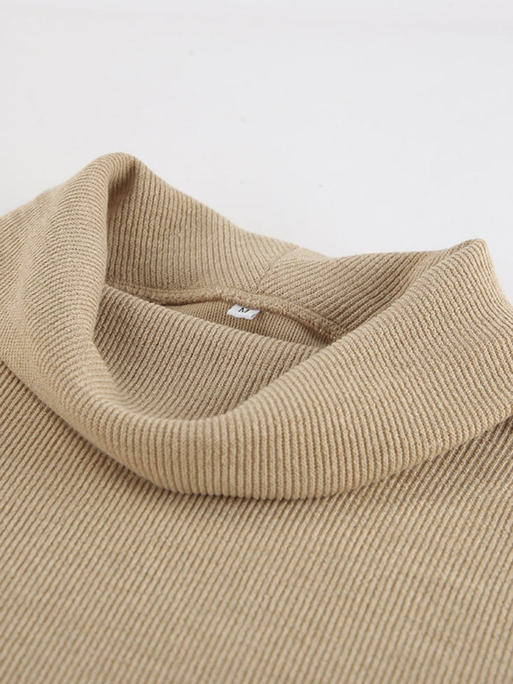Turtleneck Long Sleeve Top and Pants Set